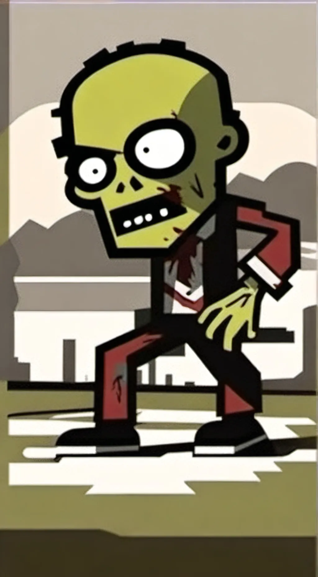 ai character: zombie background