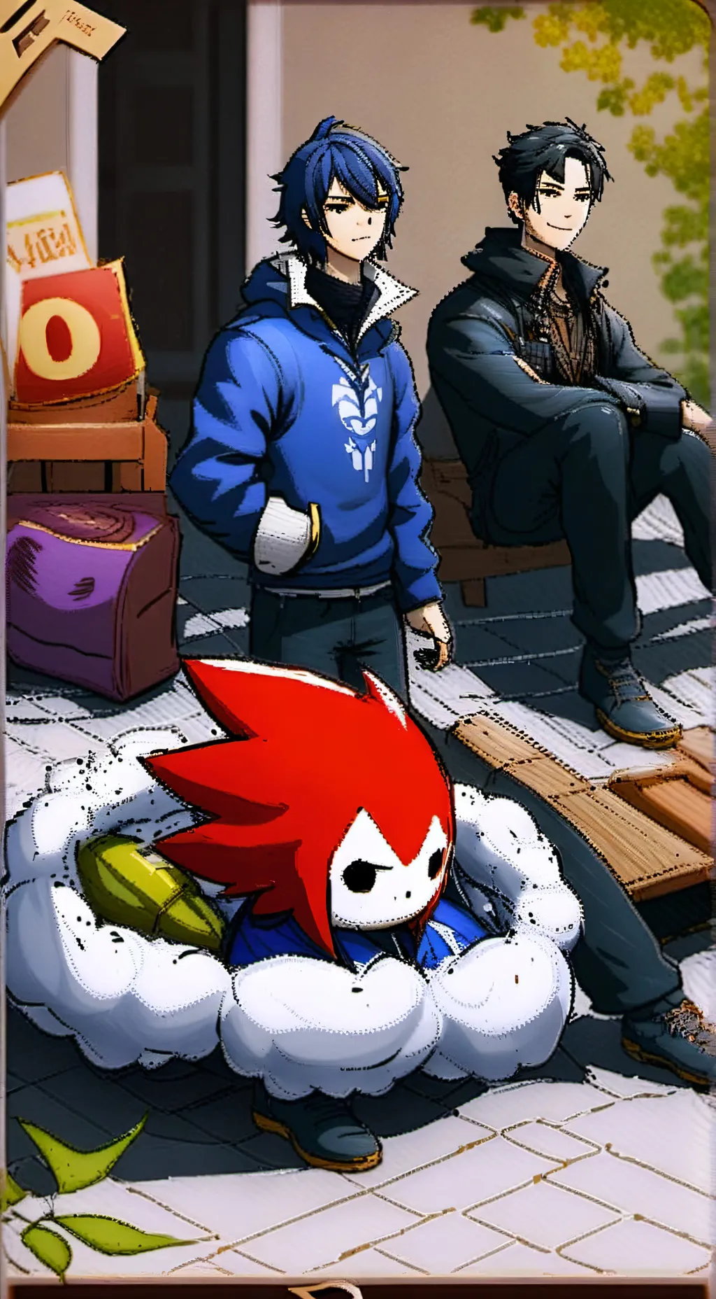 ai character: forsaken road trip background