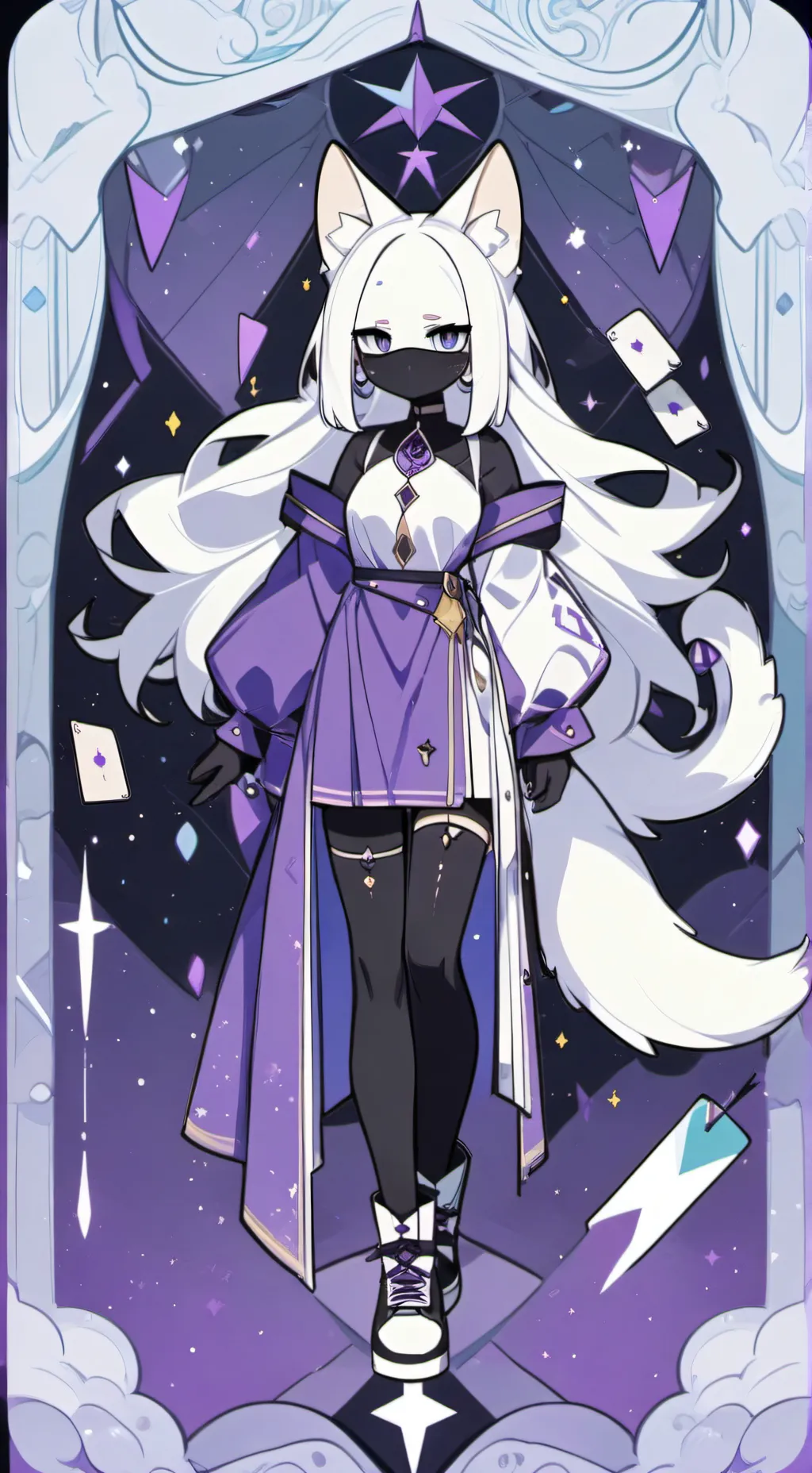 ai character: Vix background