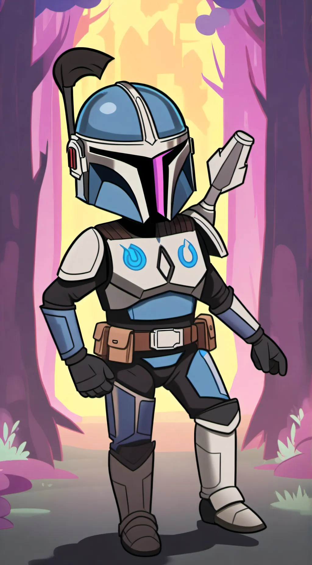 ai character: Jango fett  background