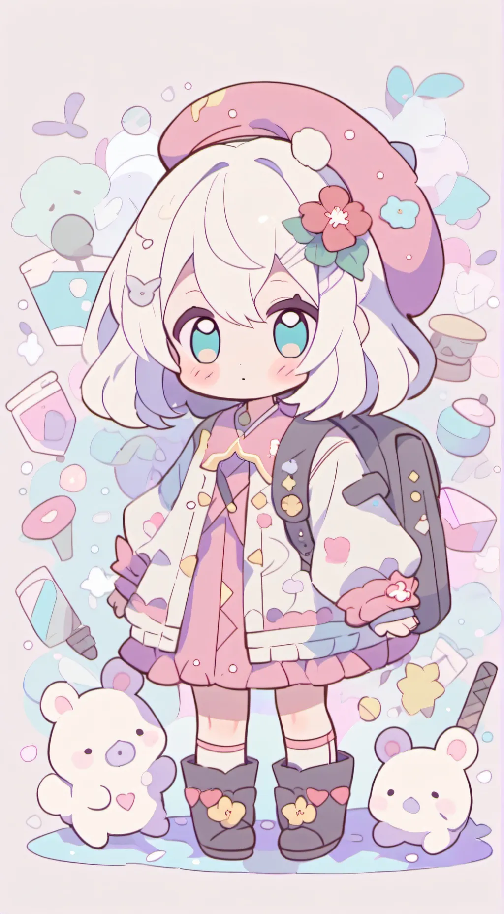 ai character: Sprunki (w my oc) background