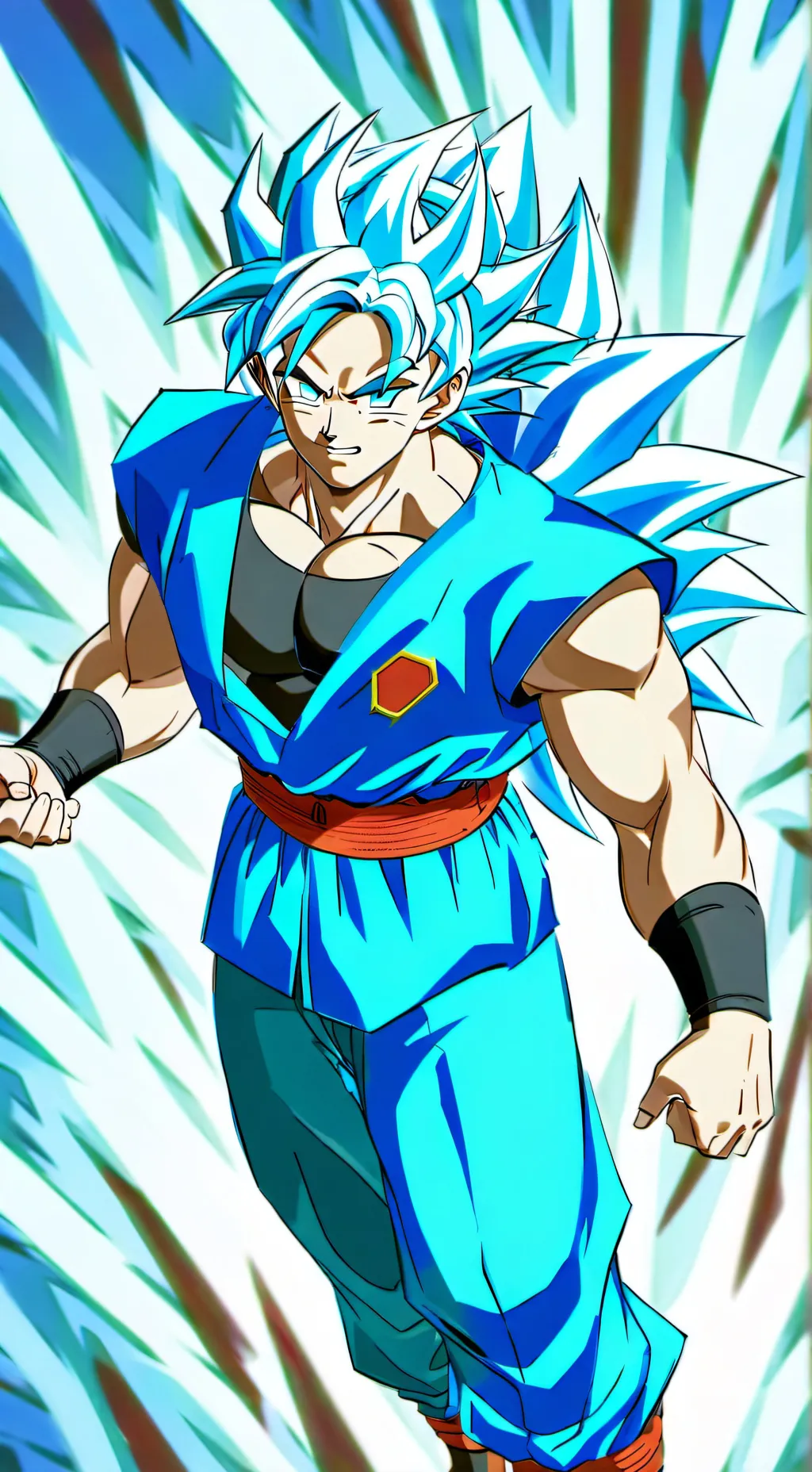 ai character: goku ssjblue3 background