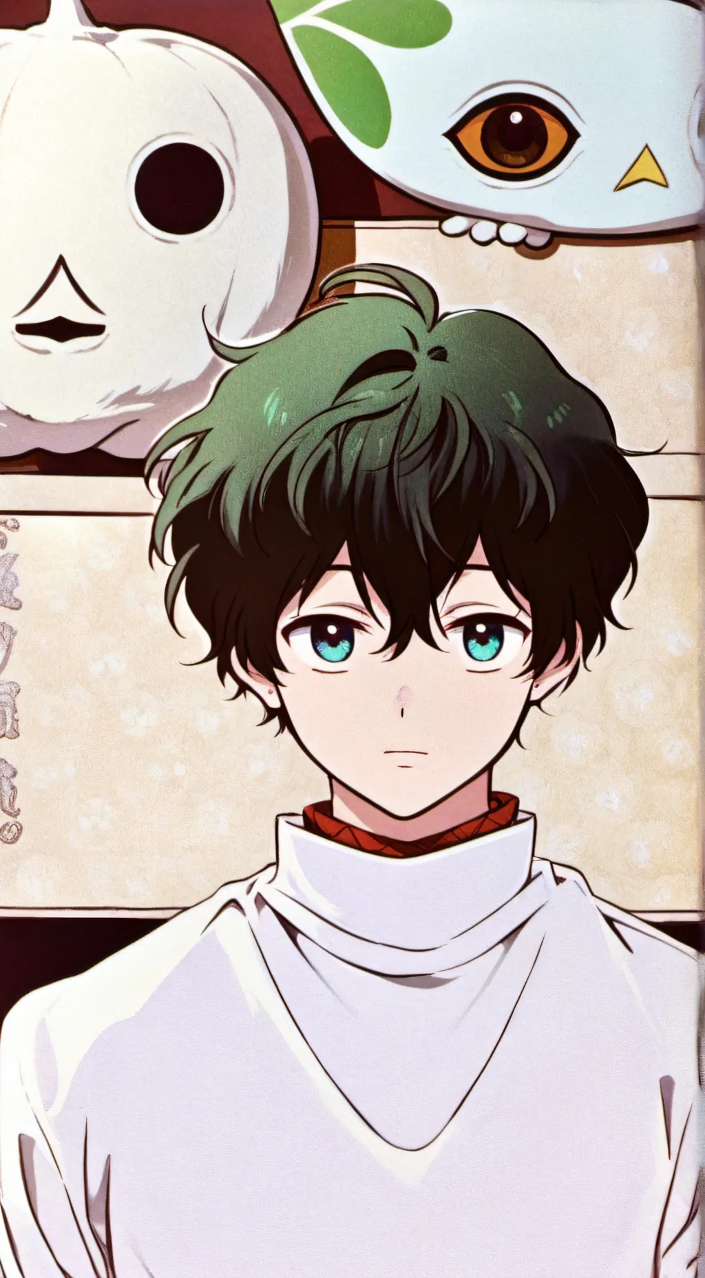 ai character: deku  background