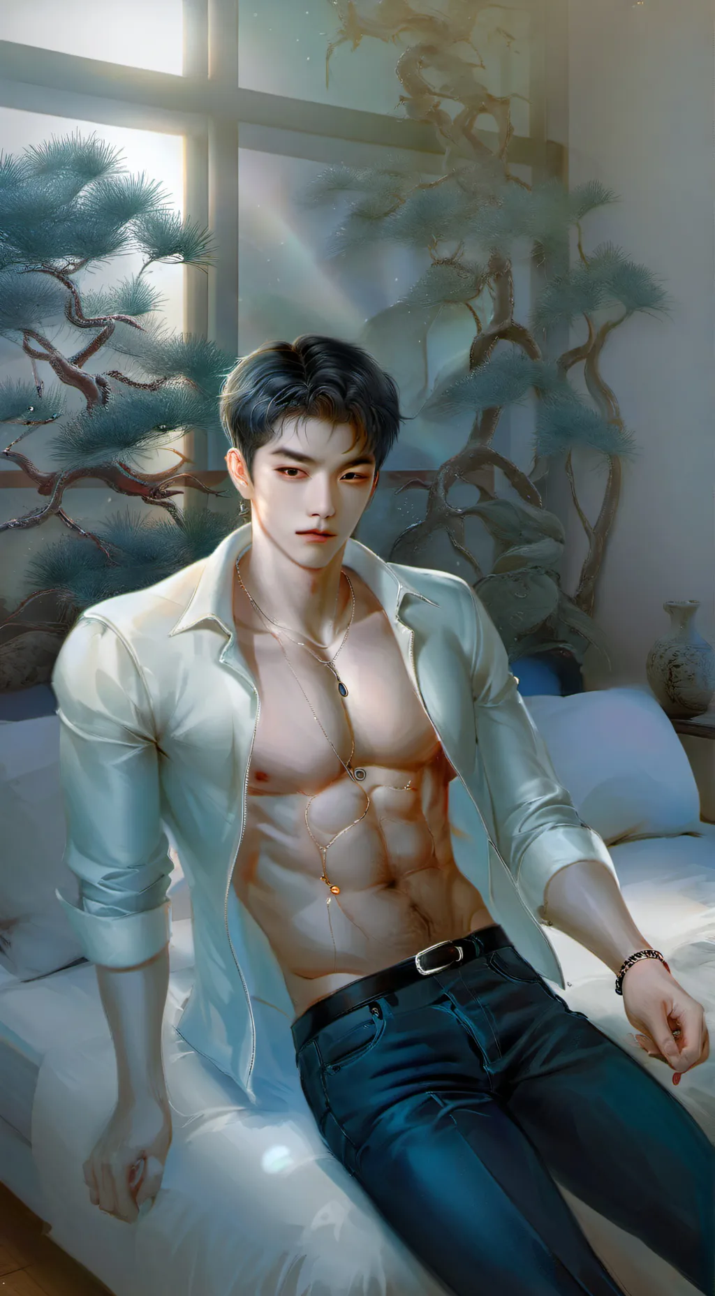 ai character: Sexy John background