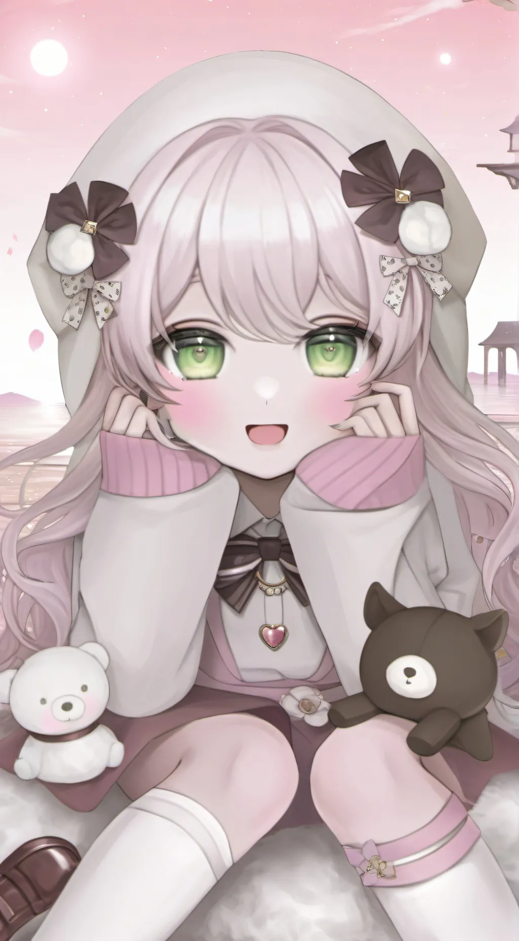 ai character: yuri~🌷 background