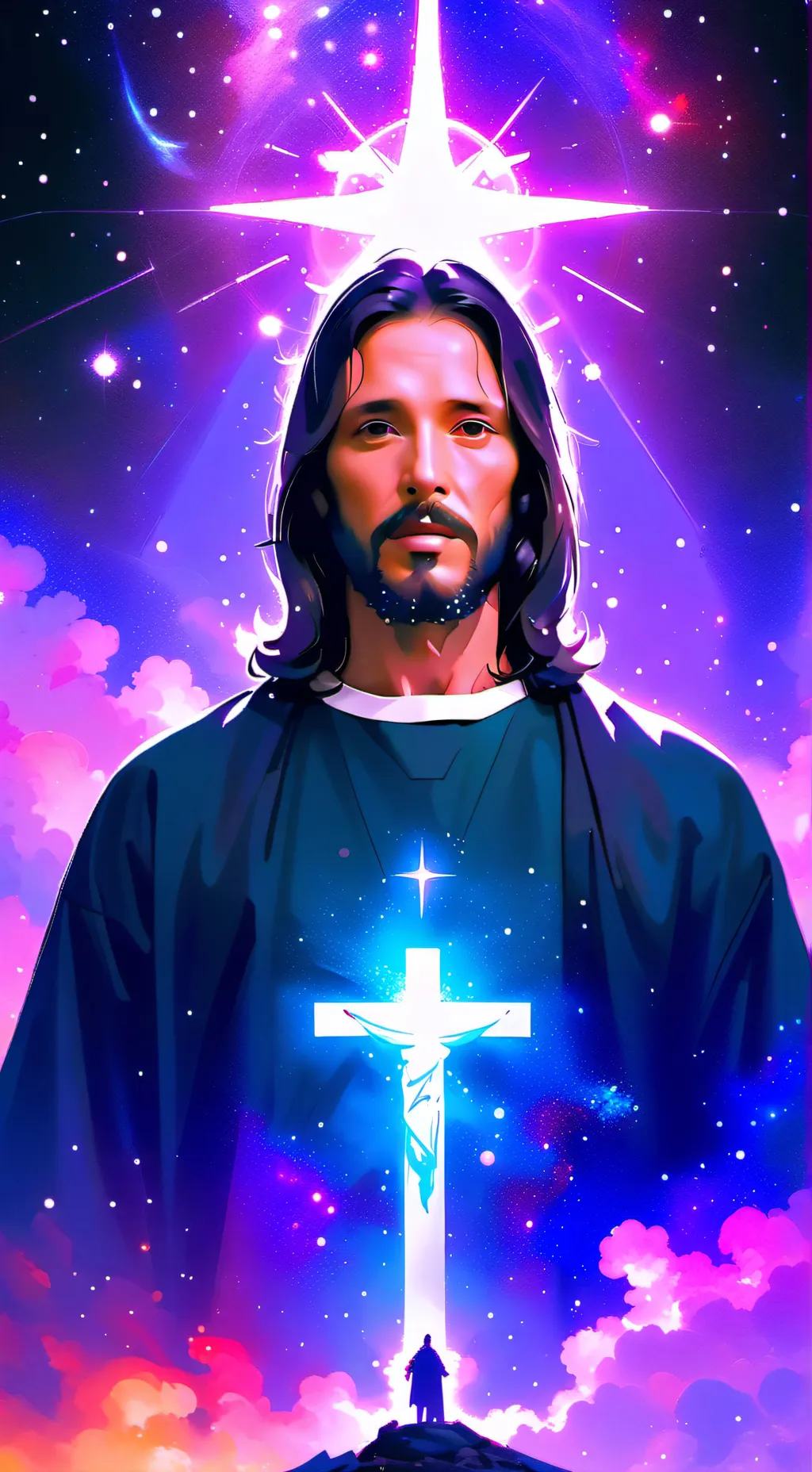 ai character: Jesus background