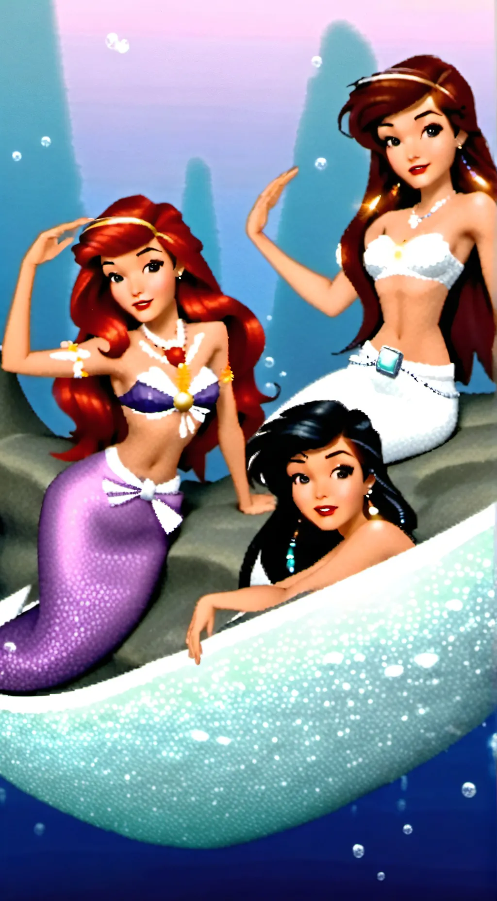 ai character: the little mermaid background