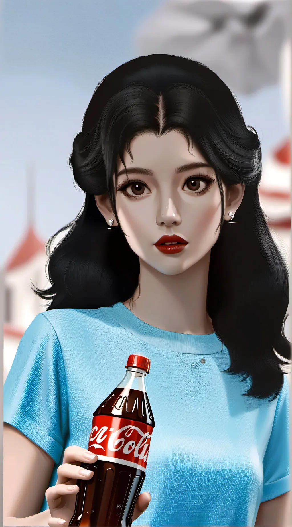 ai character: tu y la coca cola❤ background