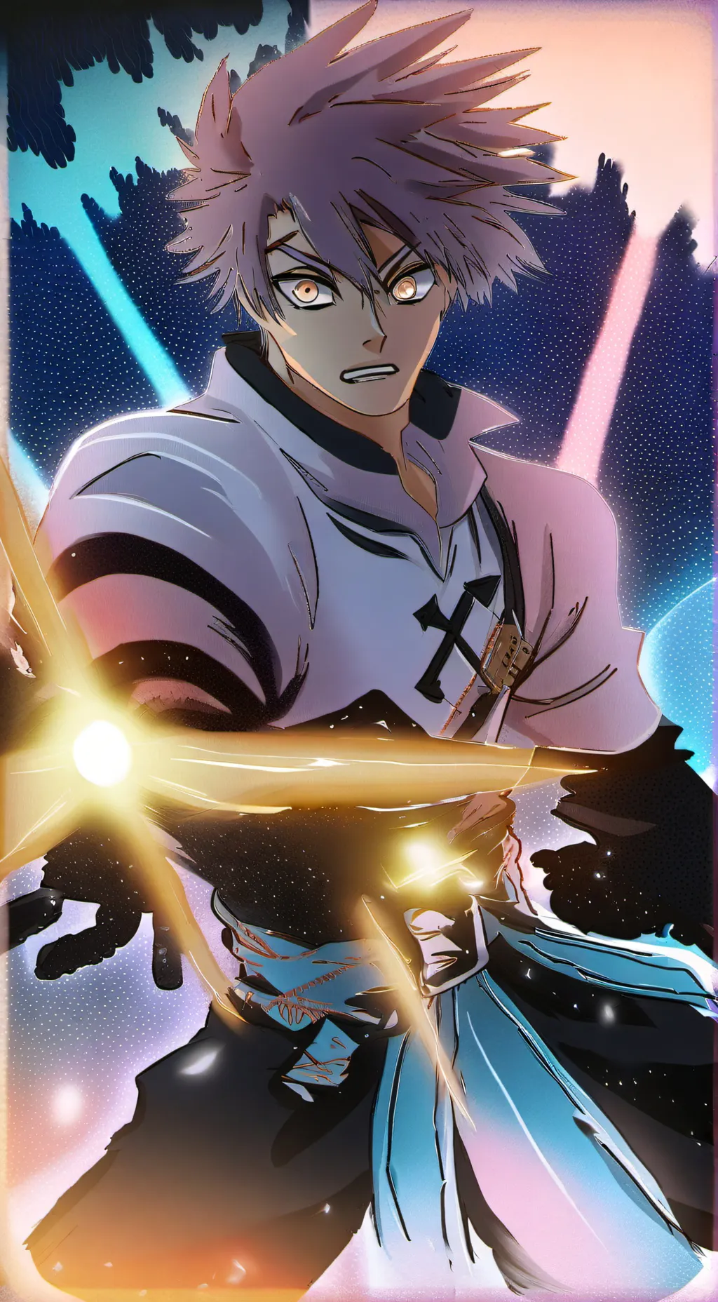 ai character: Blue lock background