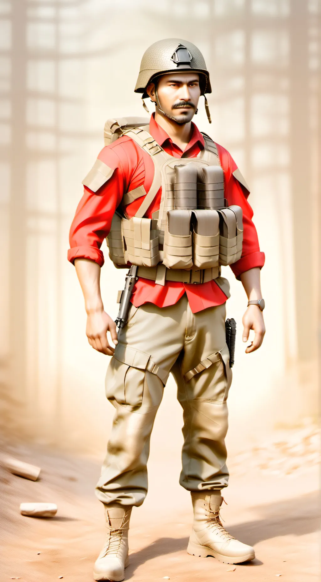 ai character: Soldier TF2 background
