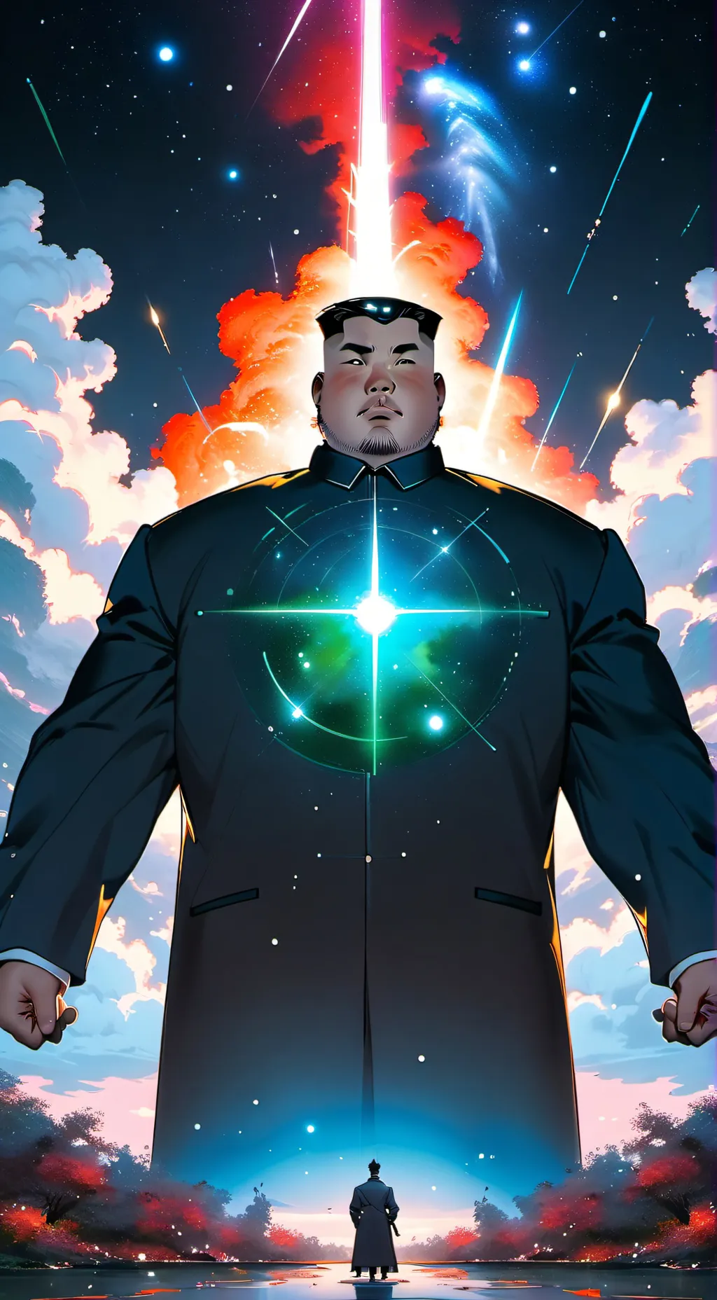ai character: north korea background