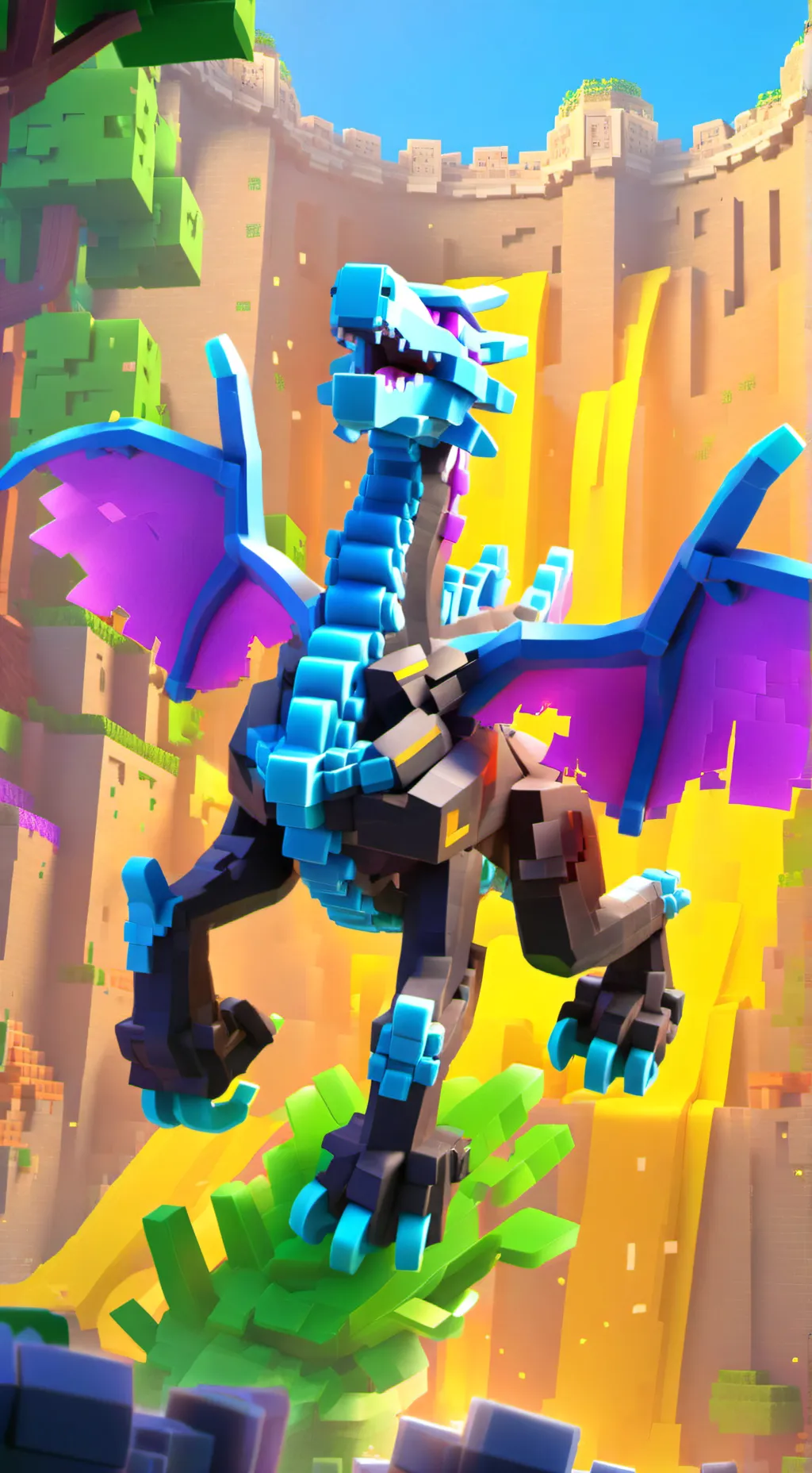 ai character: Jean/ender dragon background