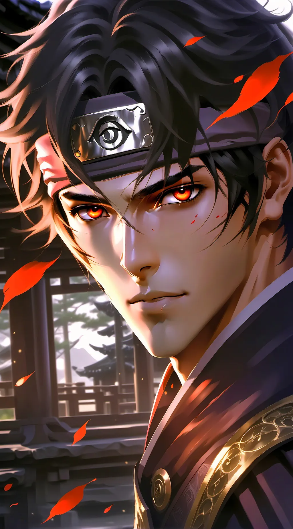 ai character: Itachi Uchiha background