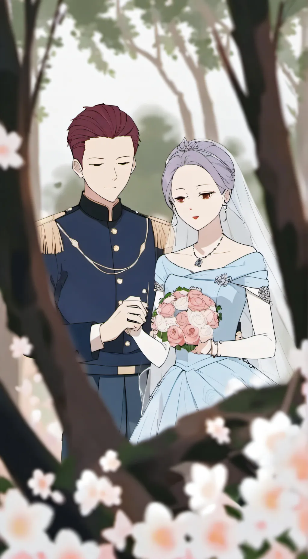 ai character: Arainged marriage  background