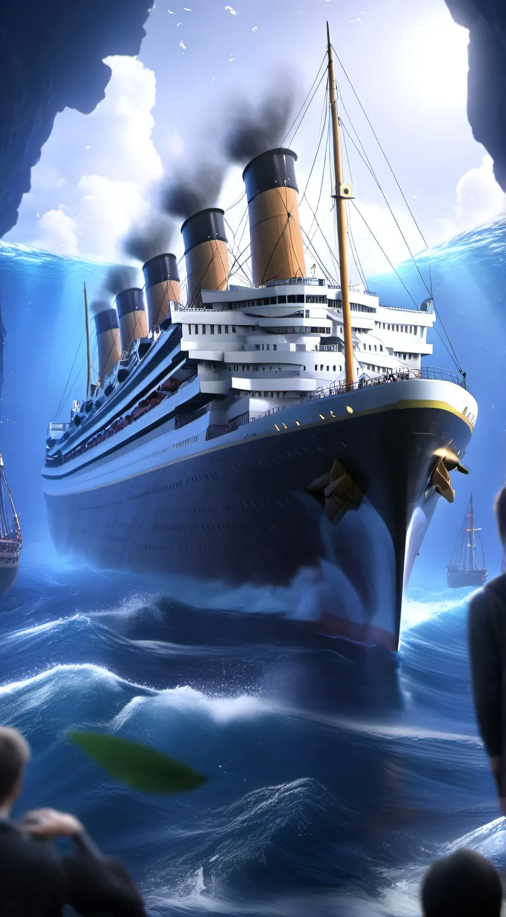 ai character: Titanic 2 movie background