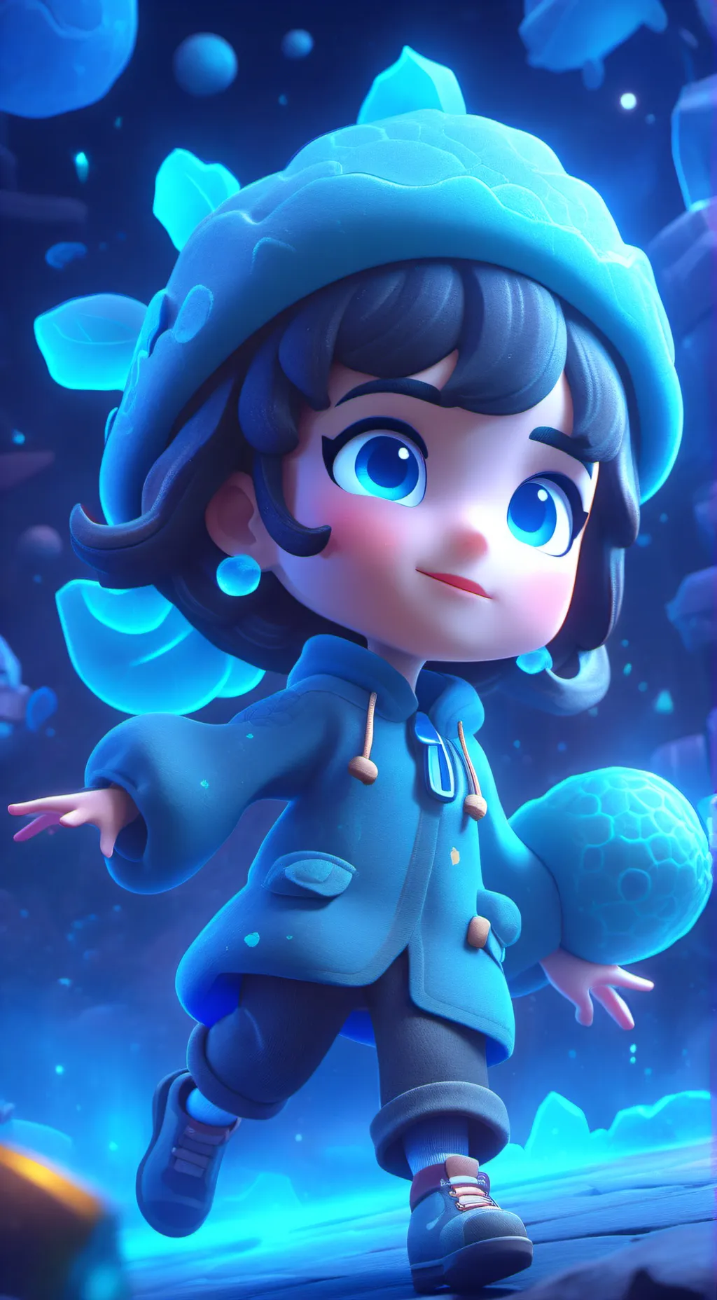 ai character: Kokopuff sister  background