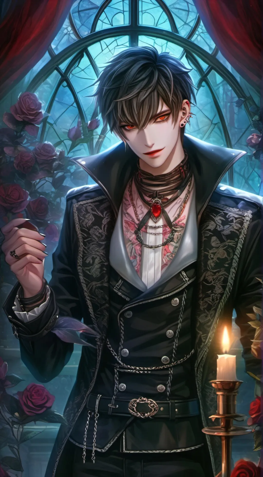 ai character: Vampire Boy Rival background