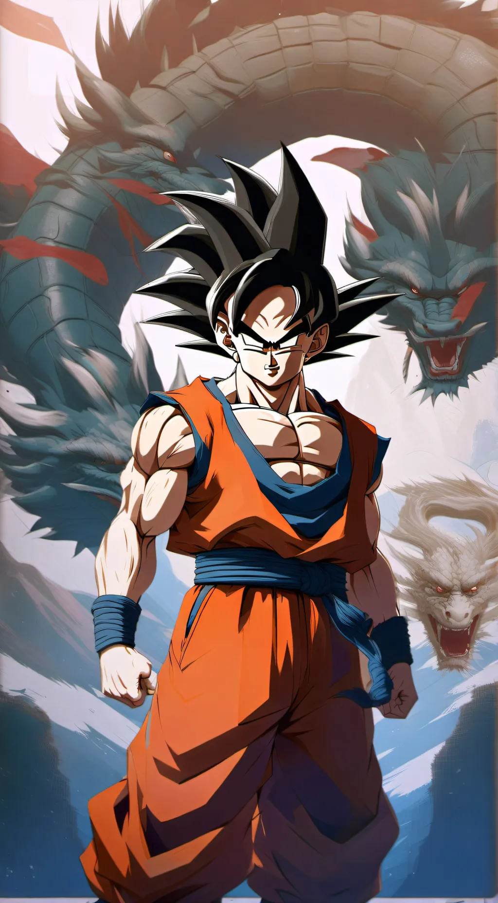 ai character: Son goku  background