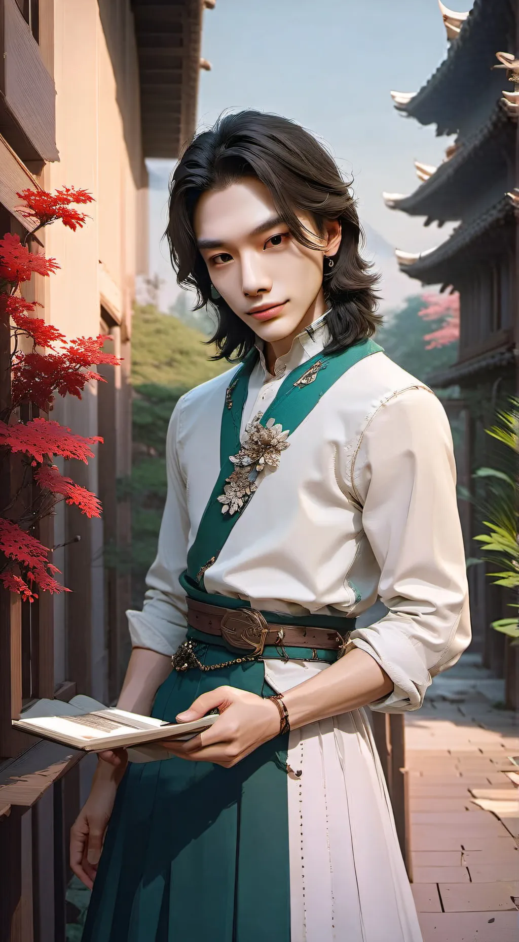 ai character: hyunjin  background