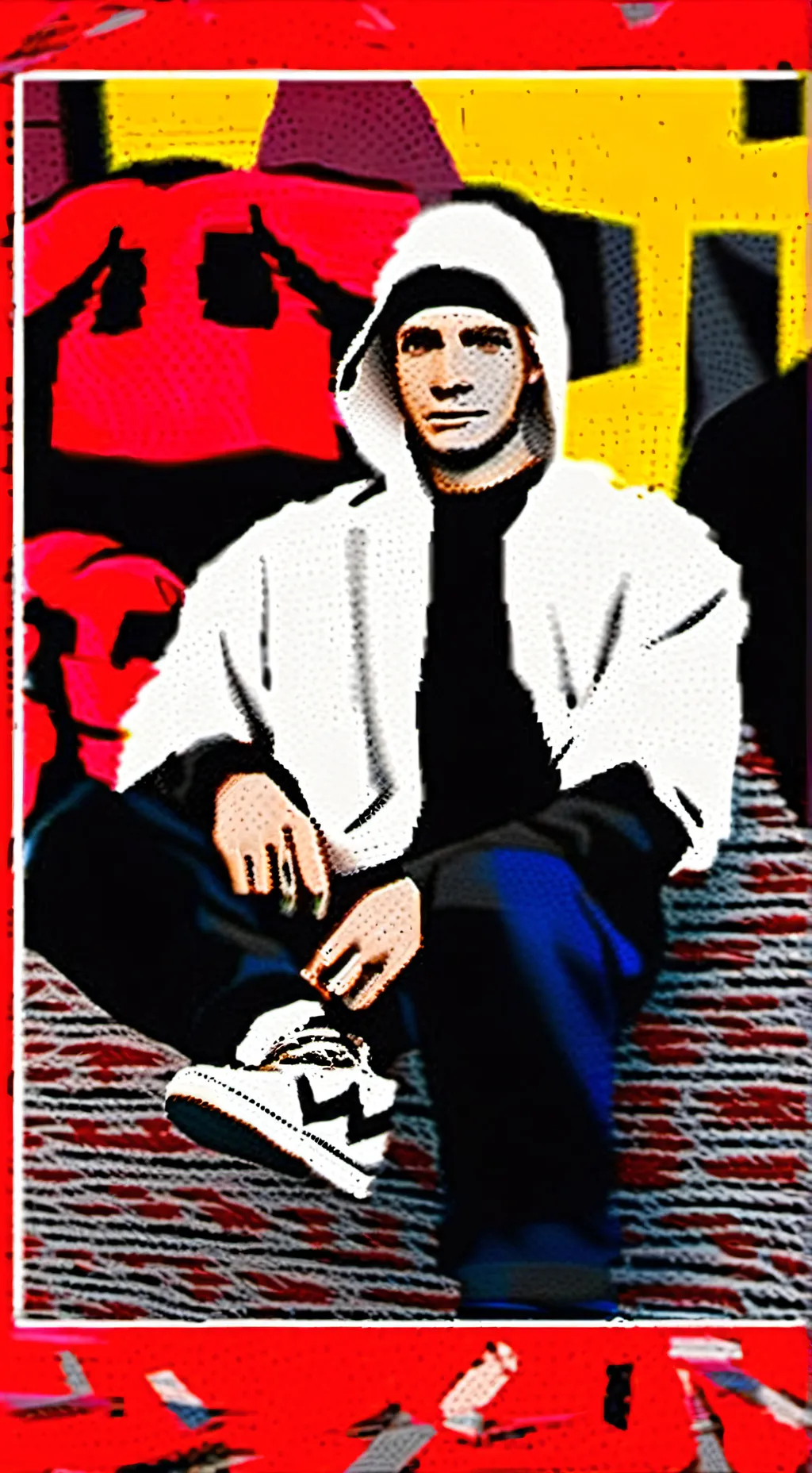 ai character: The slim shad show background