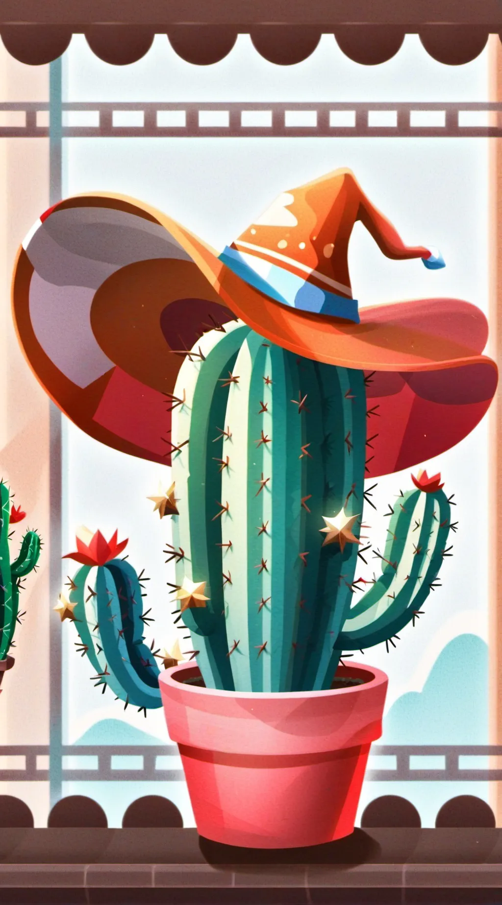 ai character: Cactusian background