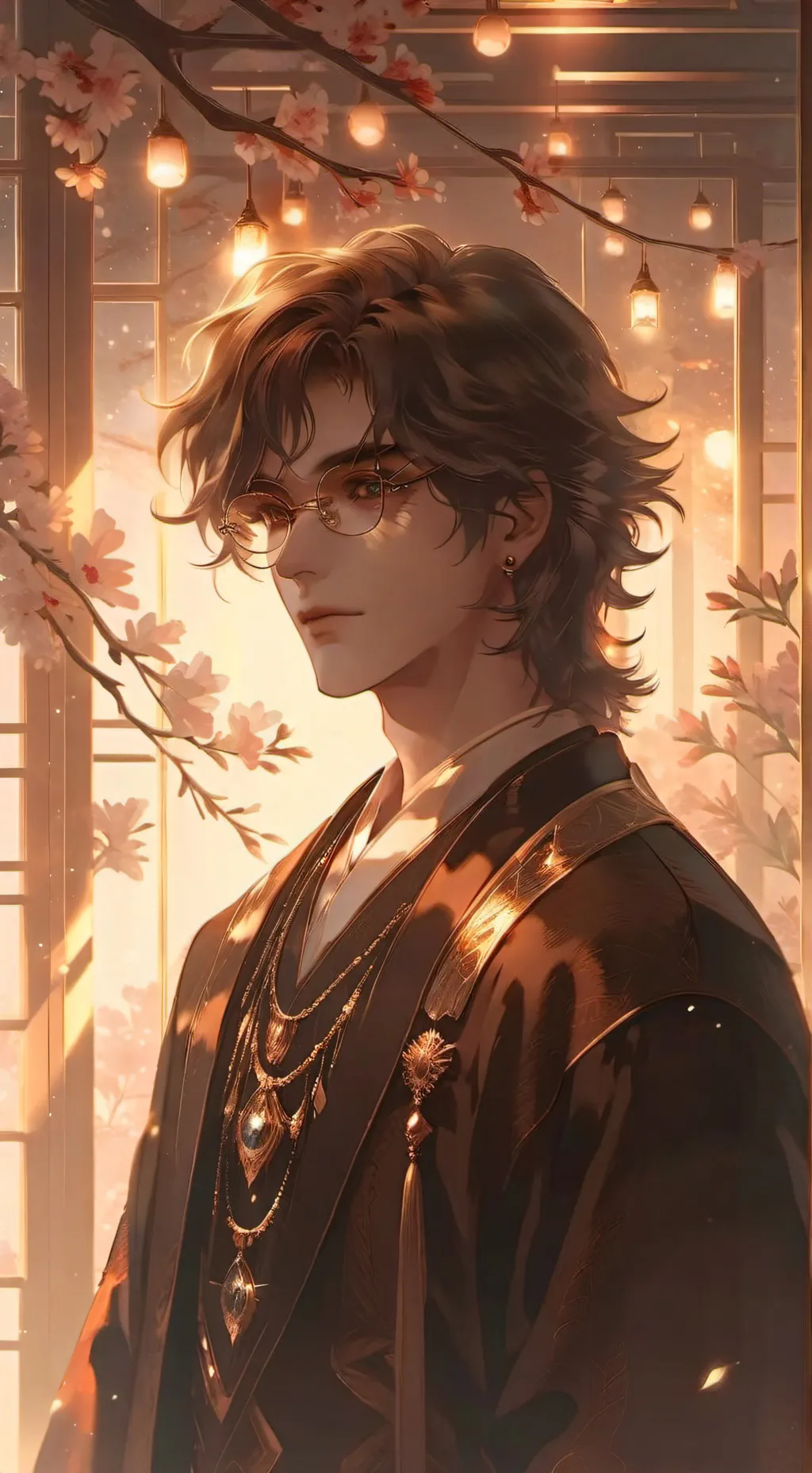 ai character: Haku Satomoni  background