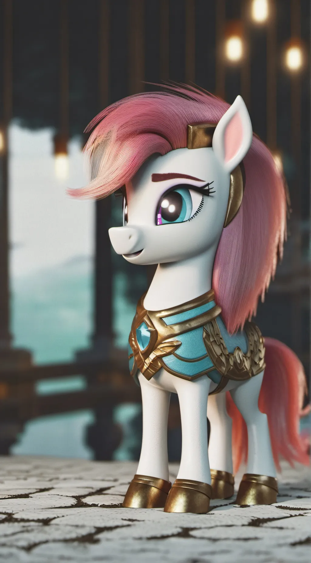 ai character: twighlight sparkle background