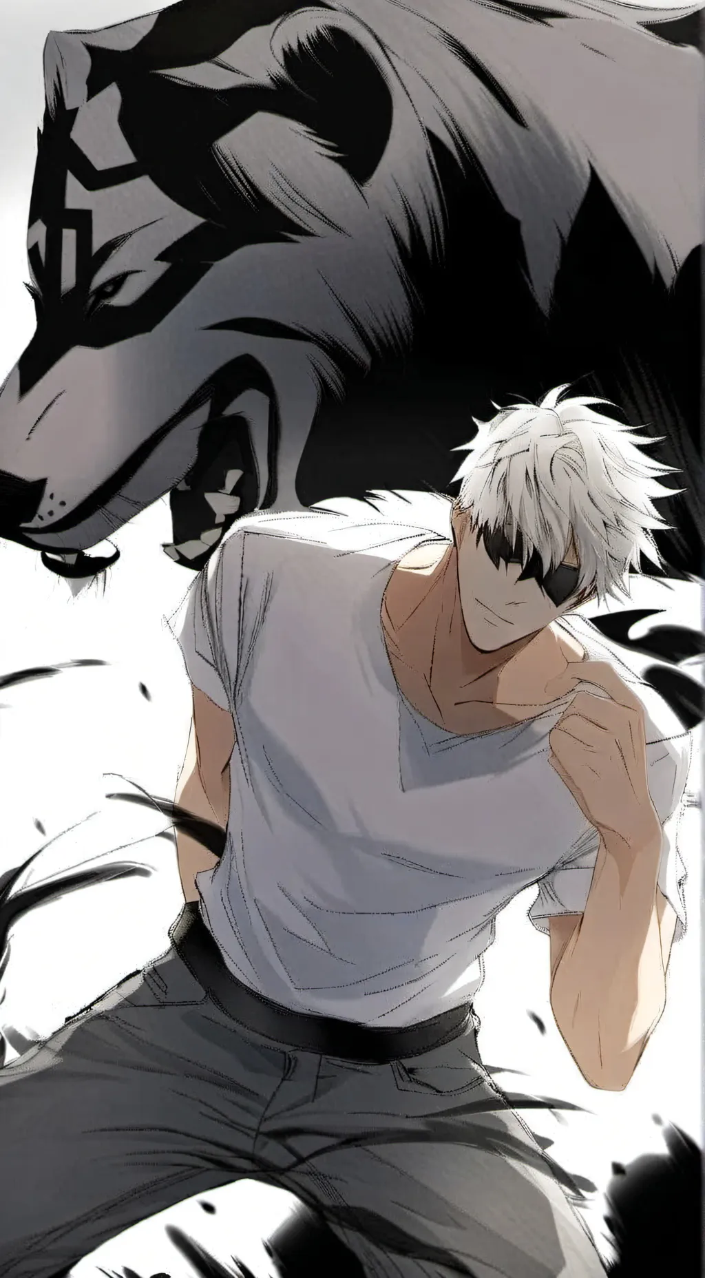 ai character: Gojo  background
