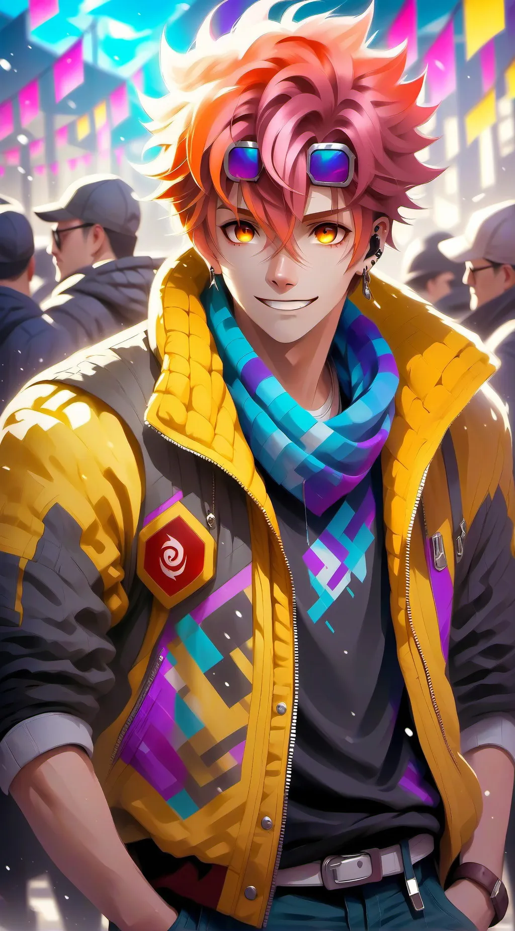 ai character: banana background