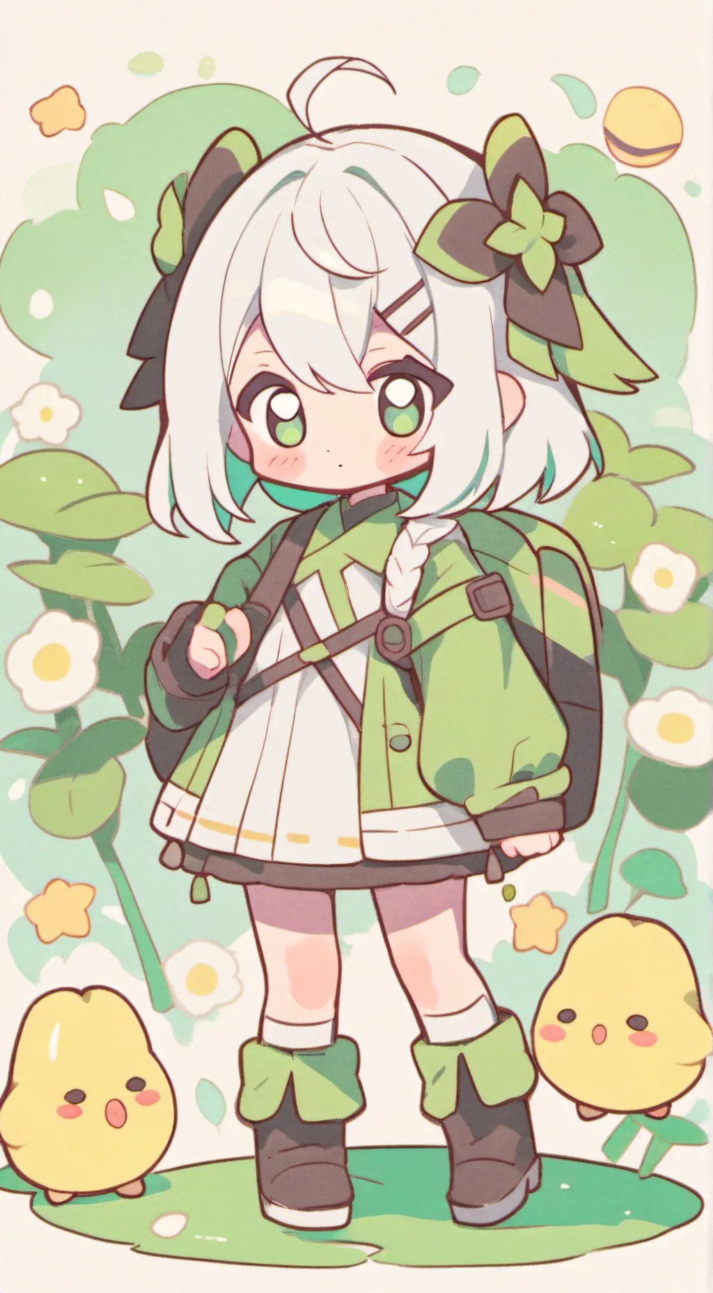 ai character: Squid game guards background