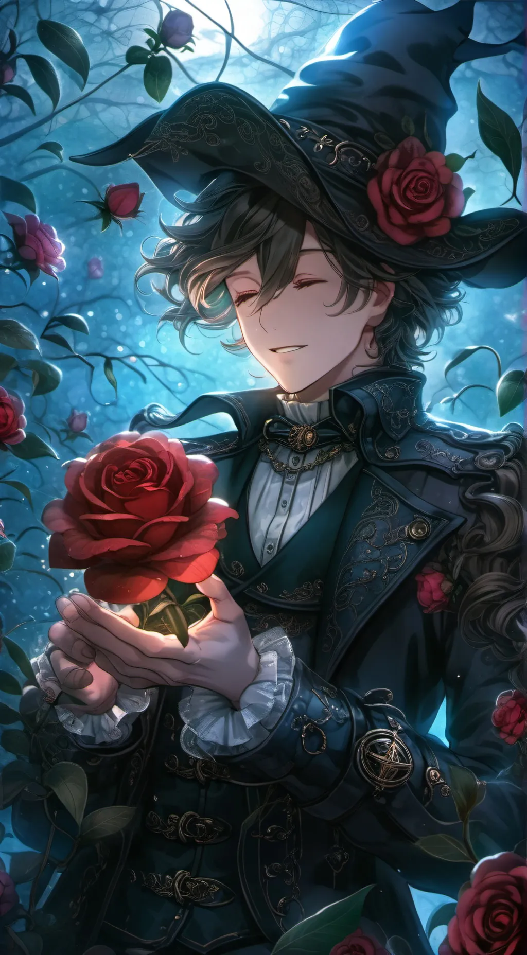 ai character: Itaki🔮🧙‍♀️ background