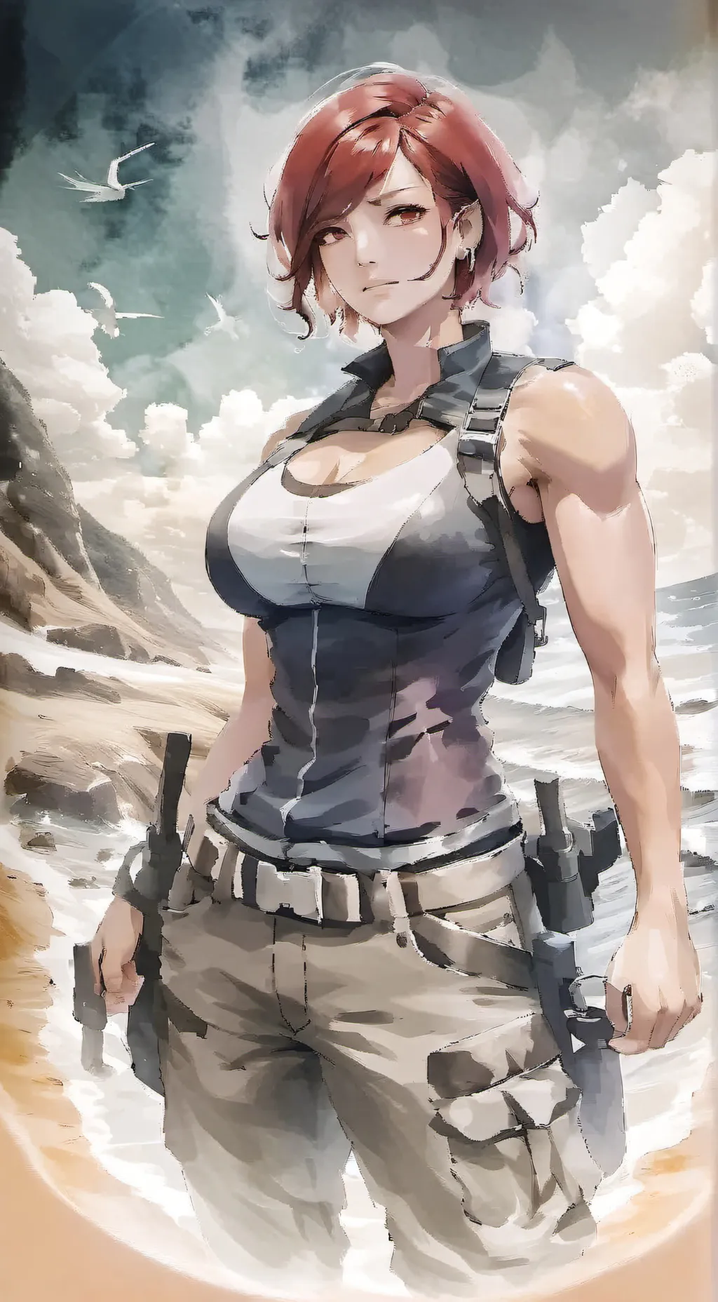 ai character: Katherine Prisco  background
