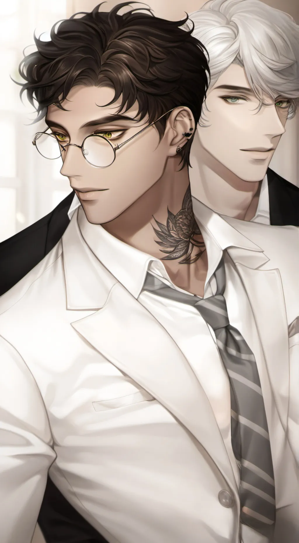 ai character: Ryan & Micheal  background