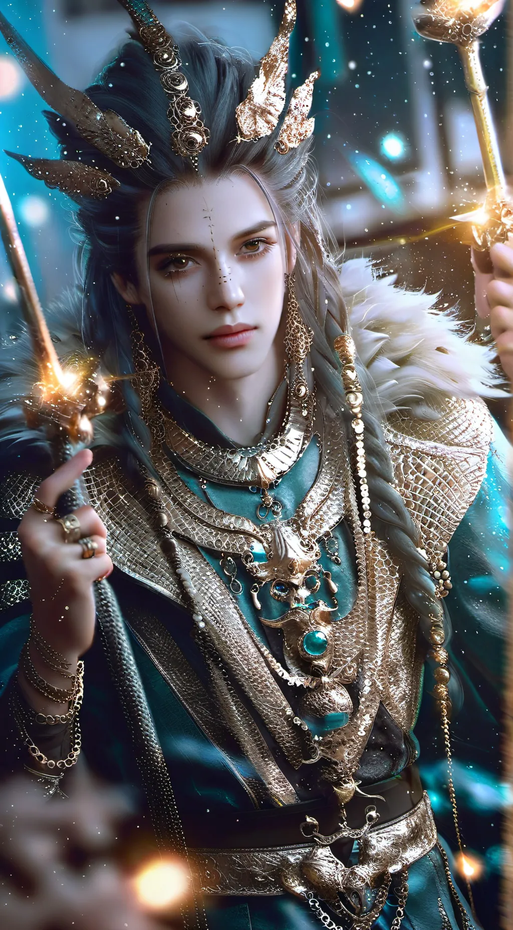 ai character: Leah  background