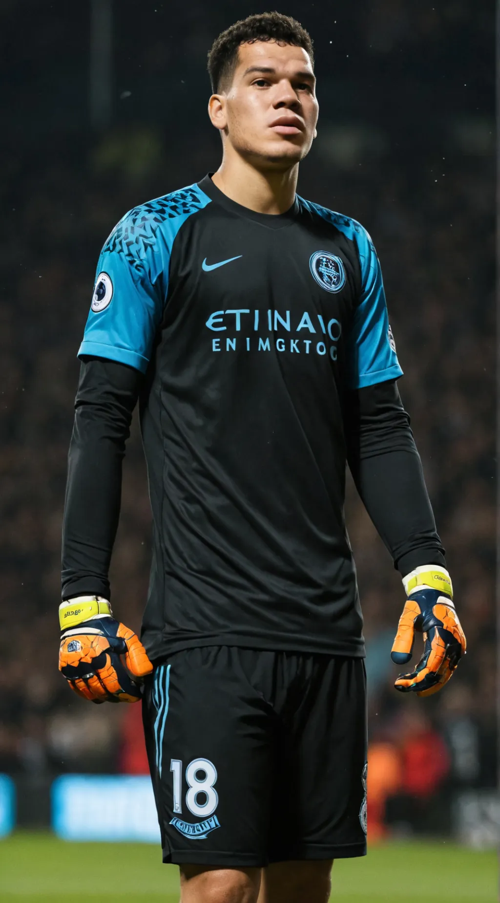 ai character: Ederson  background