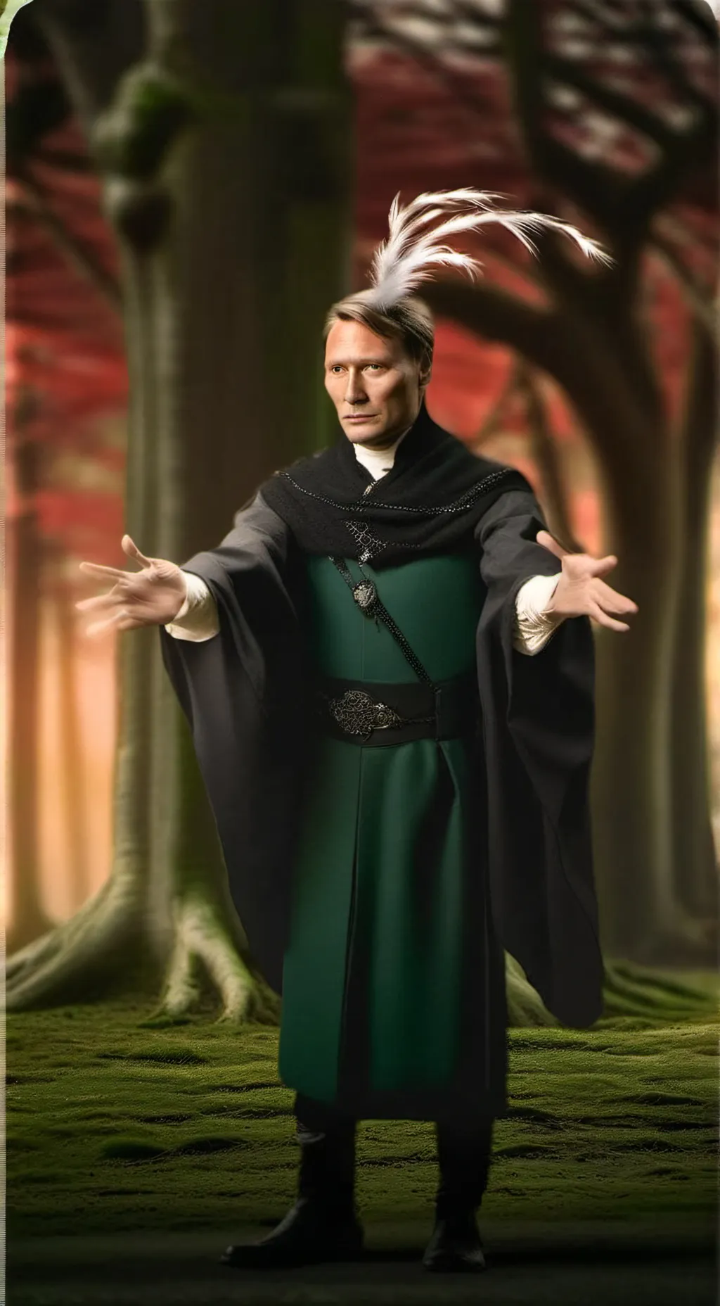 ai character: grindelwald  background