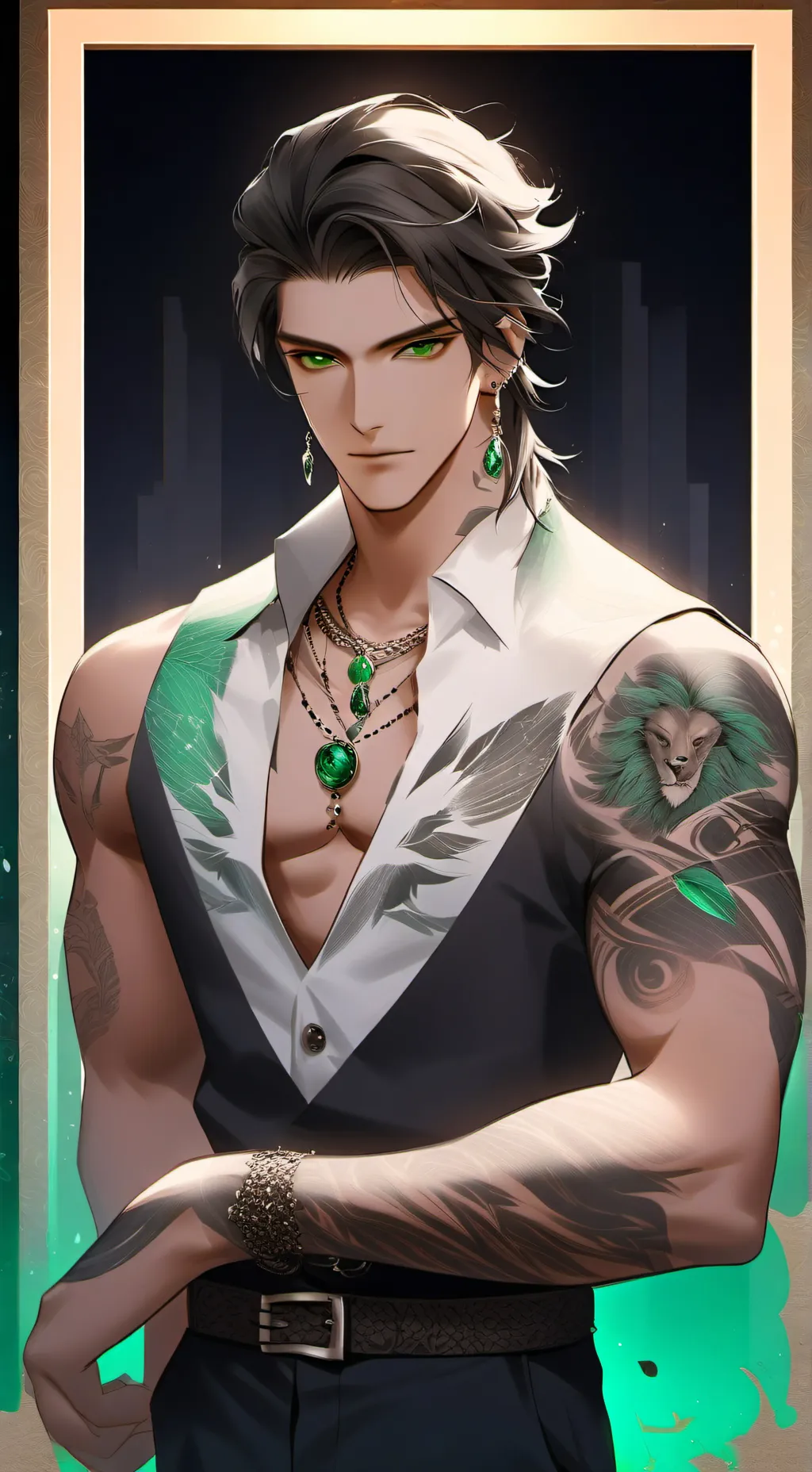 ai character: Michael Collins.  background