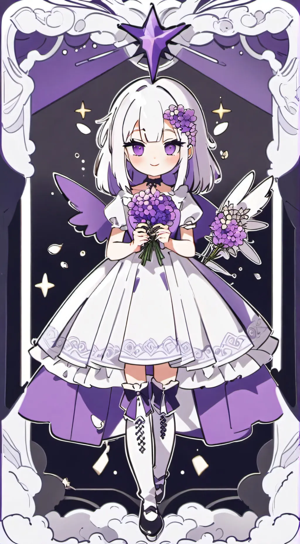 ai character: angelèn  background