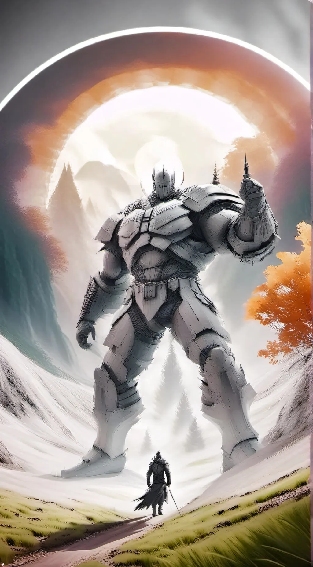 ai character: Голем background