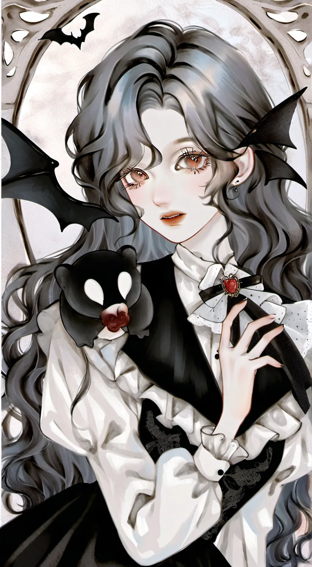 ai character: siru  background
