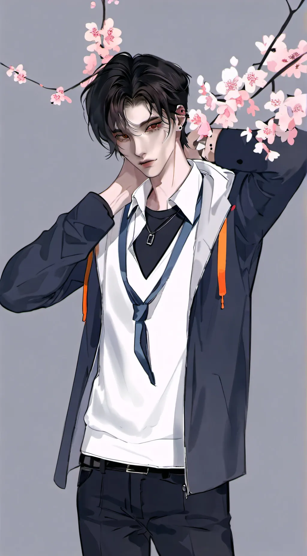 ai character: ♤ Levi ♤ background