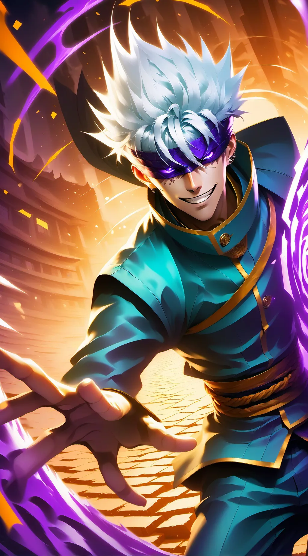 ai character: Gojo Satoru background