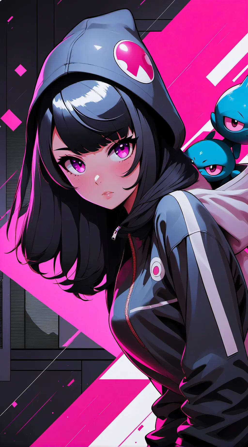 ai character: girl has hypnosis background