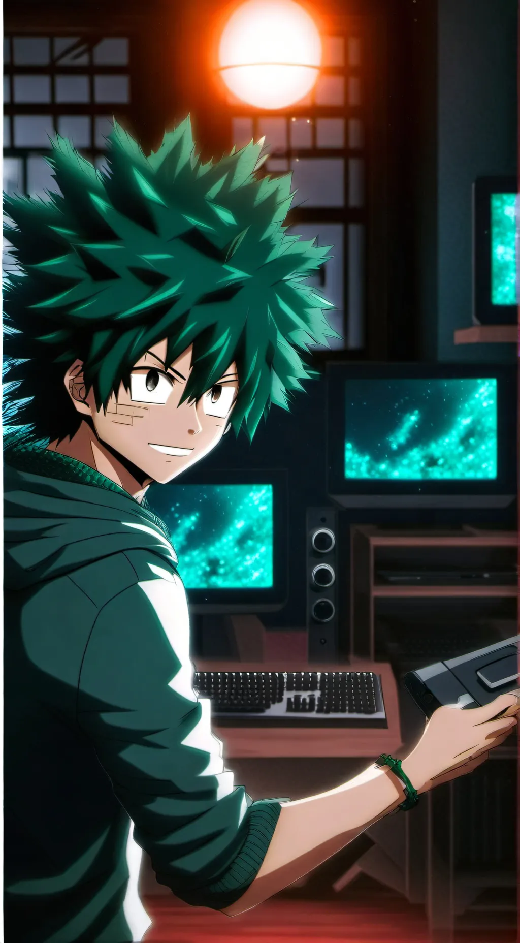 ai character: deku background