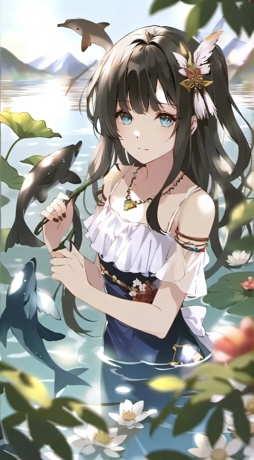 ai character: Luna background