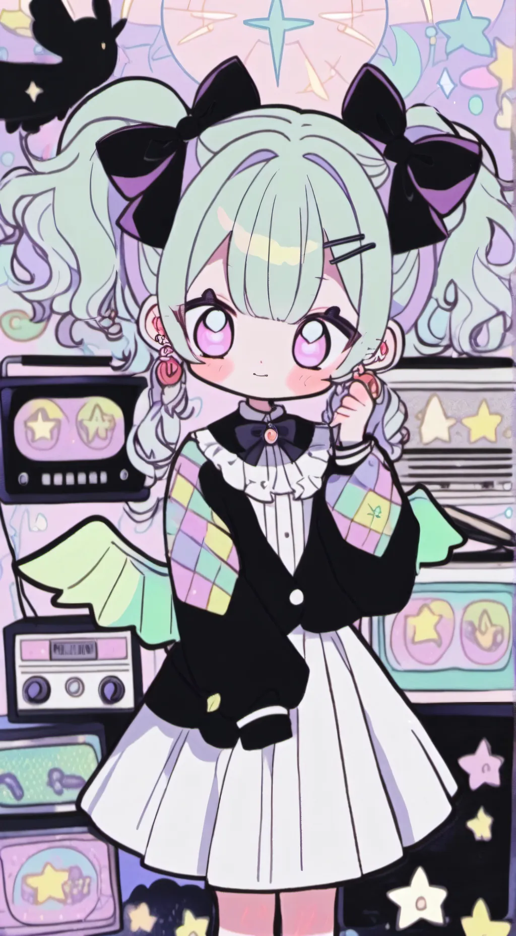 ai character: Luci x chb background