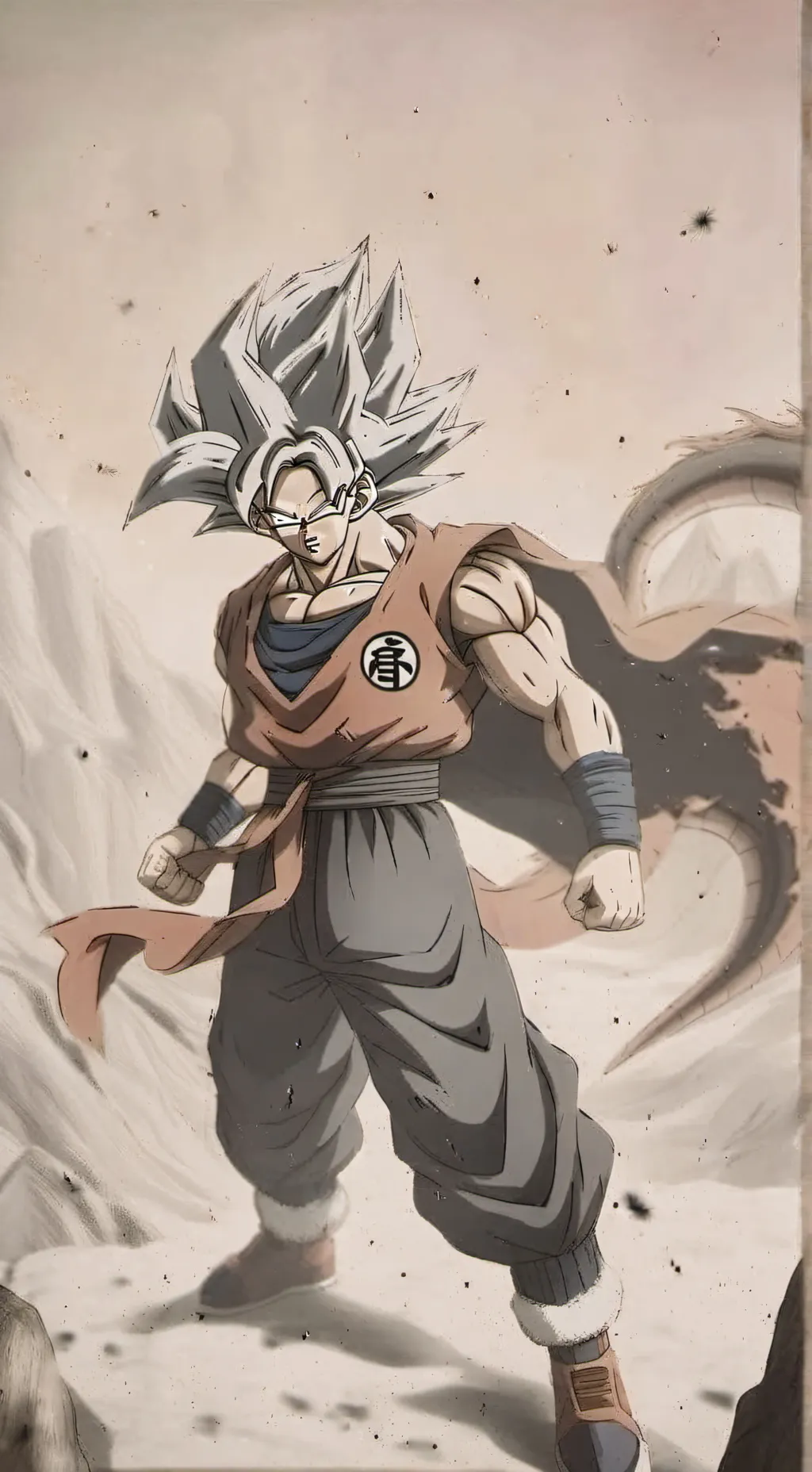 ai character: SON GOKU background