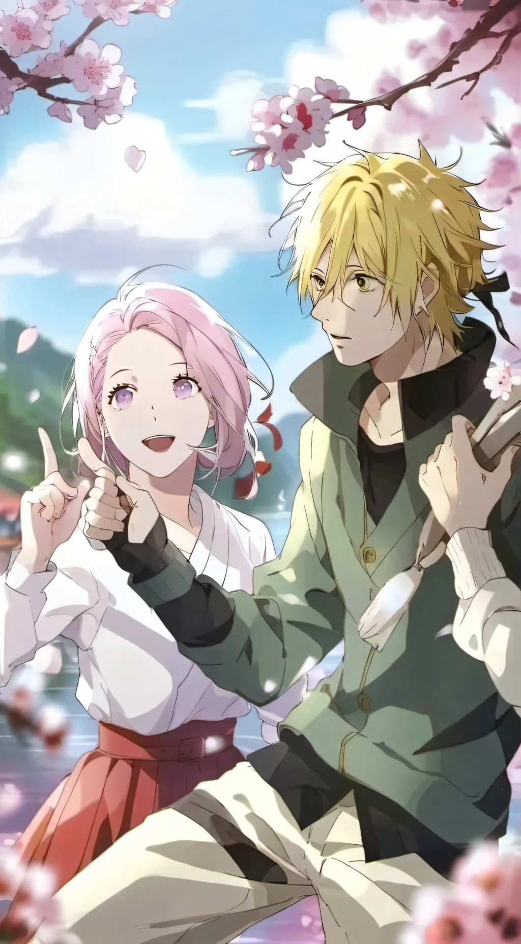 ai character: Sakuras love background