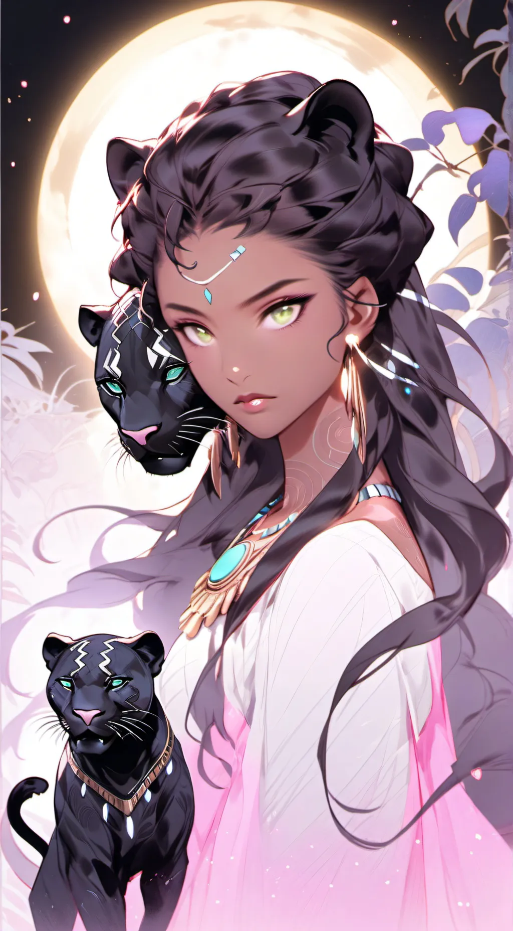 ai character: Midnight Prowler Spirit background