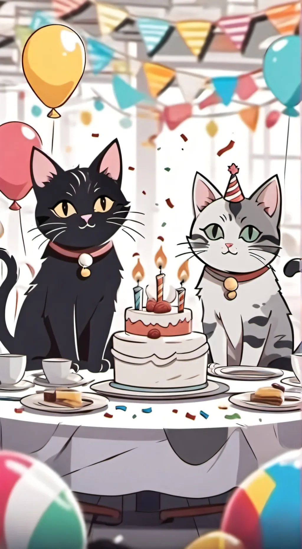 ai character: Fpe b-day! background